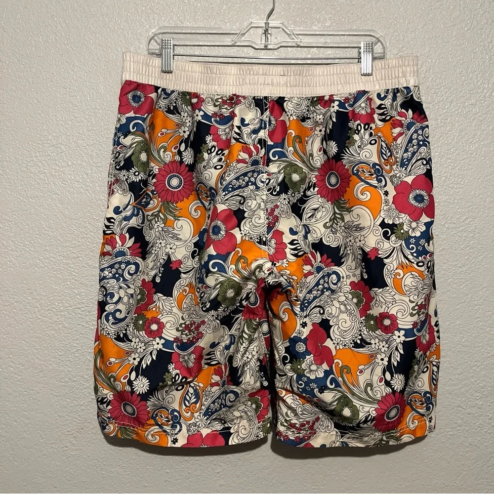 Tommy Hilfiger Multi-Color Floral Paisley Swim Boardshorts Trunks Size Large